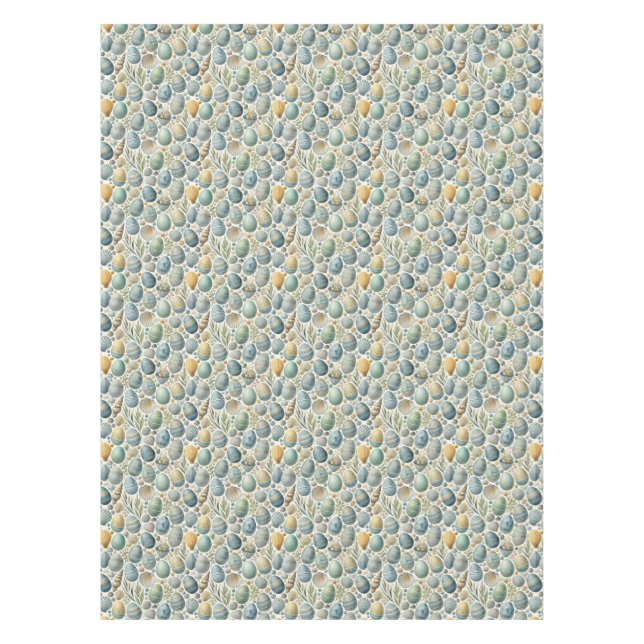 Toalha De Mesa Tablete de páscoa com Ovos e Conchas (Frente)