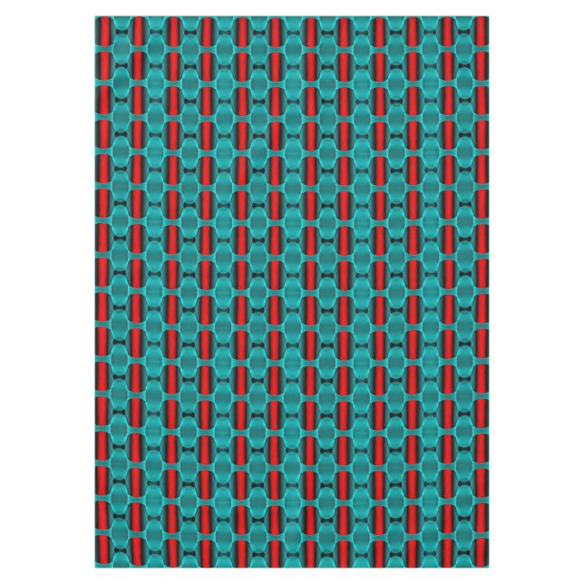 Toalha De Mesa tablete de textura geométrica abstrato (Frente)