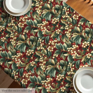 Toalha De Mesa Tablete de vintagem exclusiva em tons de Natal sem
