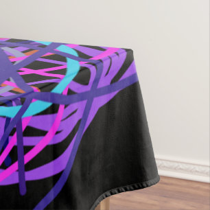 Toalha De Mesa Tablete, Inspiração Roxa Caleidoscópio Flor