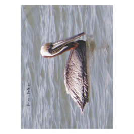 Toalha De Mesa Tablete Pelicano castanho