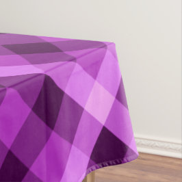 Toalha De Mesa Tablete Pequena de Xadrez Roxa Orquídea Elegante