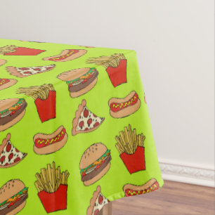 Toalha De Mesa tablete piquenique de junkfood