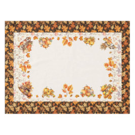 Toalha De Mesa Tablete Retangular de Ação de Graças de outono