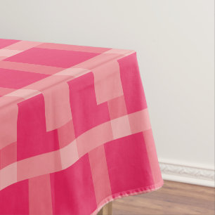 Toalha De Mesa Tablete Vermelho Rosa