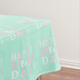 Toalha De Mesa Tábua de piquenique de aniversário feliz e diverti