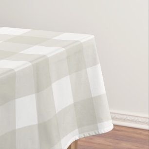 Toalha De Mesa Tan Buffalo Check Tablecloth