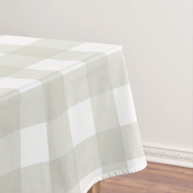 Toalha De Mesa Tan Buffalo Check Tablecloth (Posição Original)