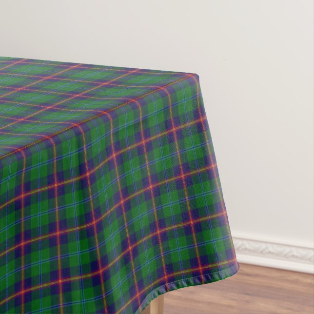 Toalha De Mesa Tartan amarelo roxo verde novo do clã escocês (Posição Original)