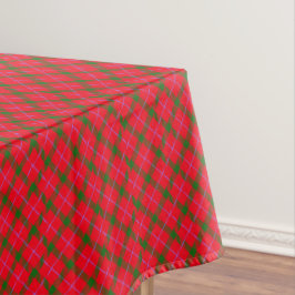 Toalha De Mesa Tartan de Natal de Xadrez de Férias