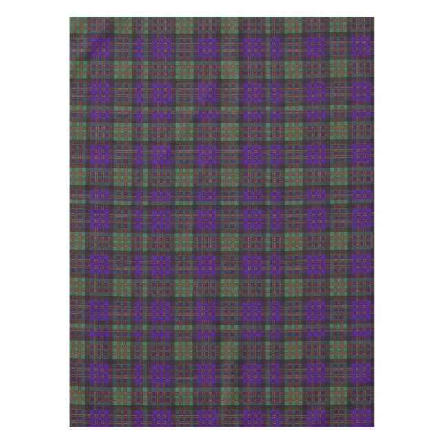 Toalha De Mesa Tartan do Scottish da xadrez do clã de Macdonald (Frente)