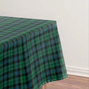 Toalha De Mesa Tartan do verde do clã de MacKay, o azul e o pret