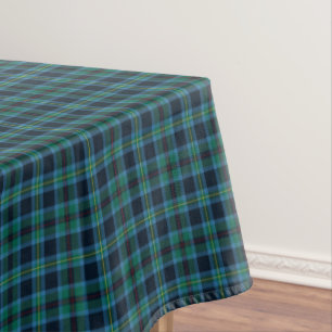 Toalha De Mesa Tartan escocês azul de Miller do clã e verde