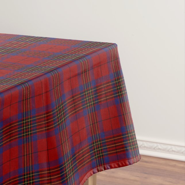Toalha De Mesa Tartan escocês do vermelho de Leslie do clã (Posição Original)