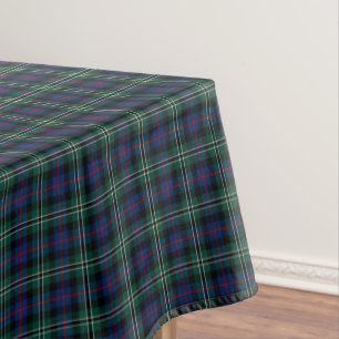 Toalha De Mesa Tartan escocês verde escuro e azul do rosa do cl