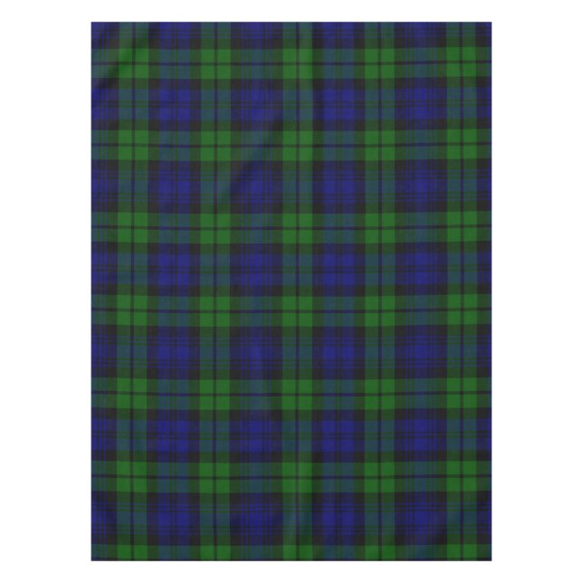 Toalha De Mesa Tartan Verde e marinho (Frente)