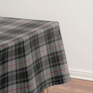 Toalha De Mesa Tartan vermelho preto cinzento de Moffat do clã