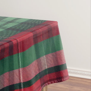 Toalha De Mesa Tartan Xadrez Vermelho Tradicional Vermelho Verde