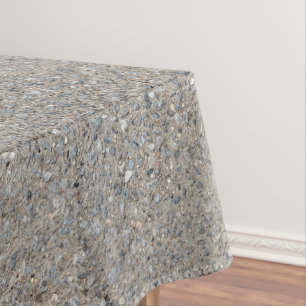Toalha De Mesa Taupe Concrete Cement Blue Aggregate Sidewalk