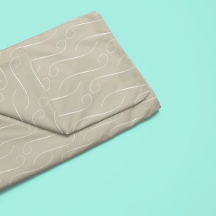 Toalha De Mesa Taupe Swirls