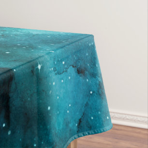 Toalha De Mesa Teal Galaxy Series Design 7