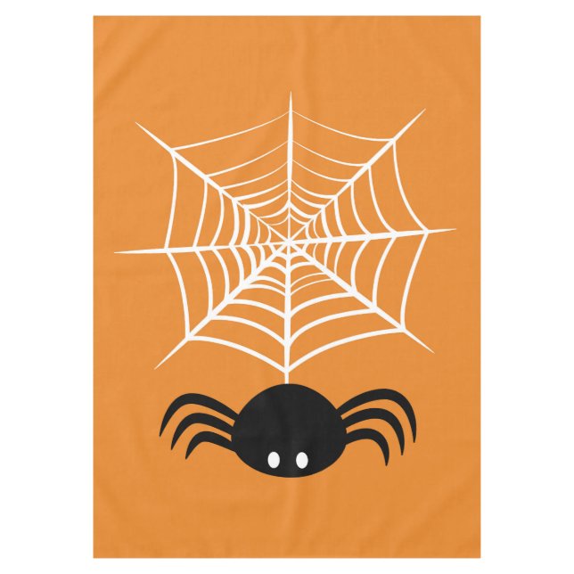 Toalha De Mesa Teia de Aranha do Halloween (Frente)