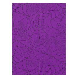Toalha De Mesa teia de aranha halloween gótico roxo