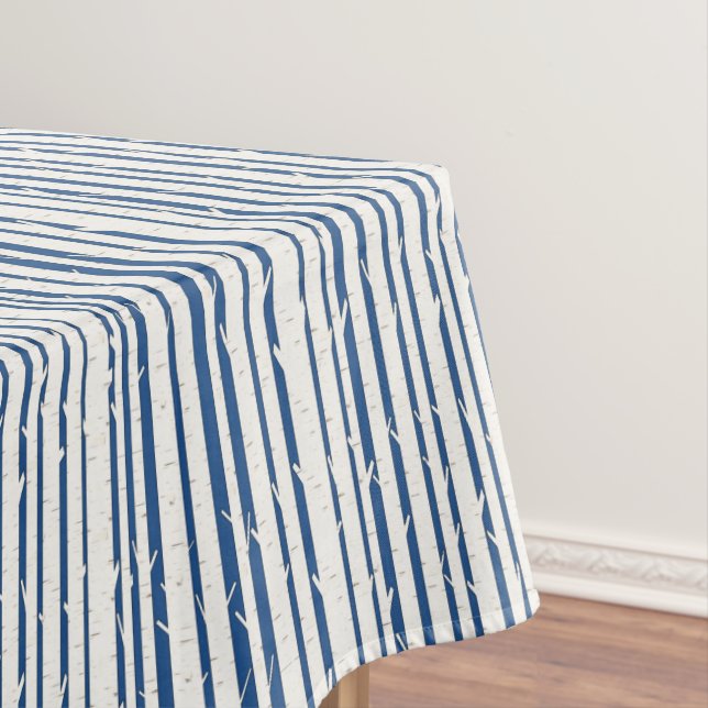 Toalha De Mesa Tela de Mesa Personalizada de Árvores Brancas (Posição Original)
