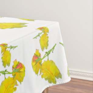 Toalha De Mesa Tela do rosa amarelo