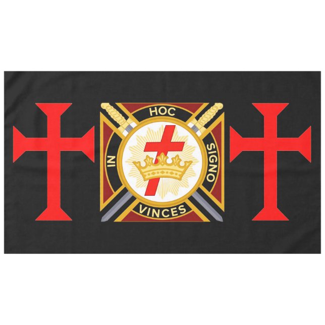 Toalha De Mesa Templário de Cavaleiro (Frente (Horizontal))