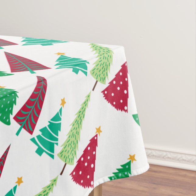 Toalha De Mesa Tendências modernas Árvores de Natal (Posição Original)