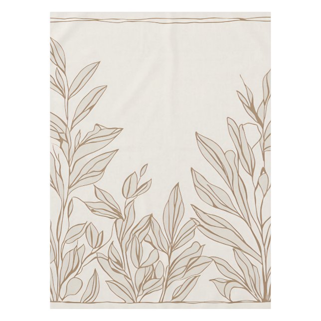 Toalha De Mesa Terracotta Wildflower Rustic Boho Decor (Frente)