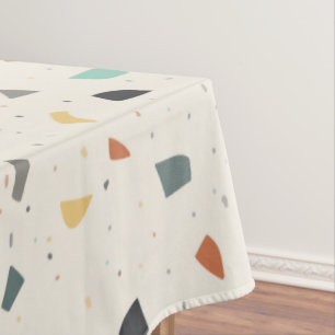 Toalha De Mesa Terrazzo Azulejo Confetti Estilo Moderno Tones Ter