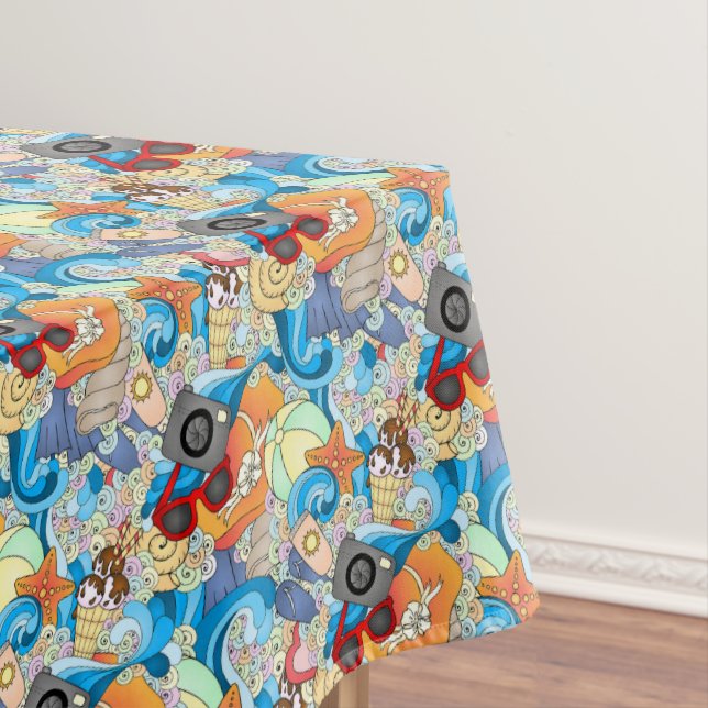 Toalha De Mesa Teste padrão 2 do divertimento do verão (Posição Original)