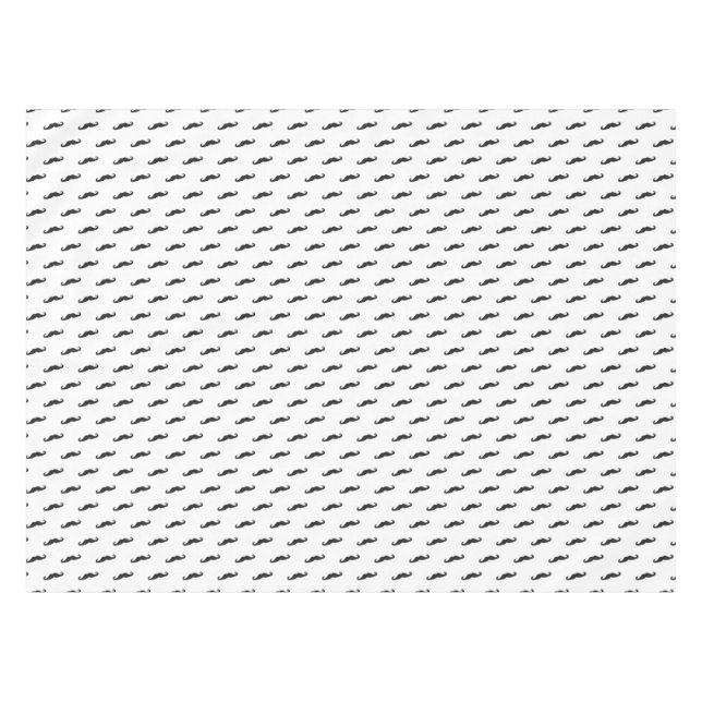 Toalha De Mesa Teste padrão 2 do hipster do bigode (Frente (Horizontal))