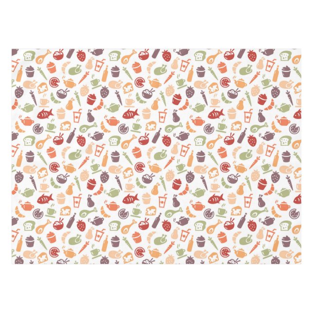 Toalha De Mesa Teste padrão 3 da comida (Frente (Horizontal))