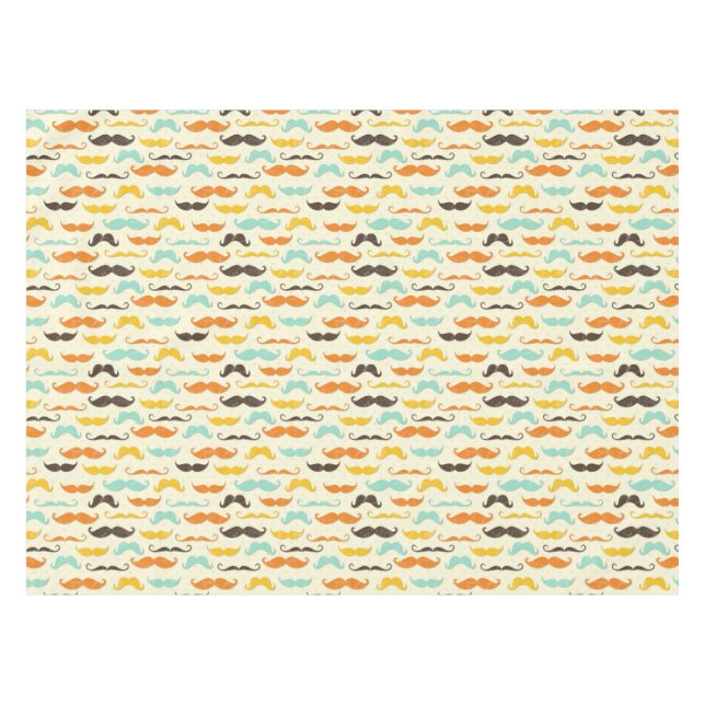 Toalha De Mesa Teste padrão 3 do bigode (Frente (Horizontal))