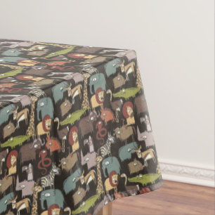 Toalha De Mesa Teste padrão africano dos animais
