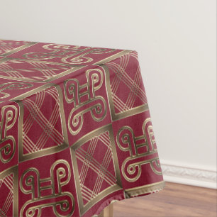 Toalha De Mesa Teste padrão africano étnico com simbols de