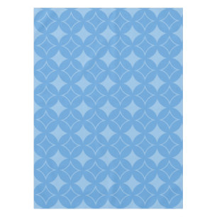 Toalha De Mesa Teste padrão azul manhoso do shippo