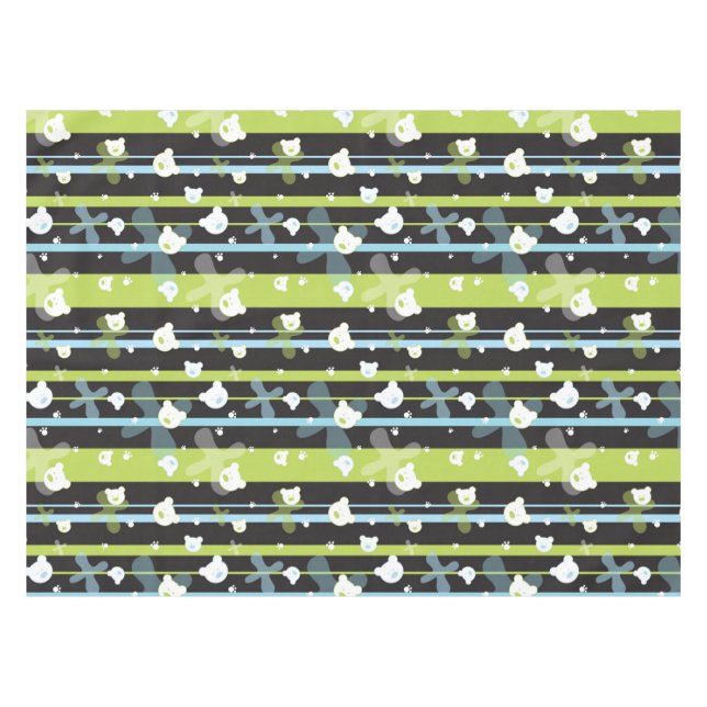 Toalha De Mesa Teste padrão bonito com poucos ursos (Frente (Horizontal))