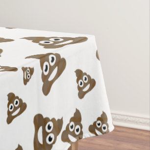 Toalha De Mesa Teste padrão bonito engraçado de Emoji do