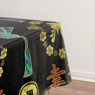 Toalha De Mesa Teste padrão chinês afortunado colorido dos