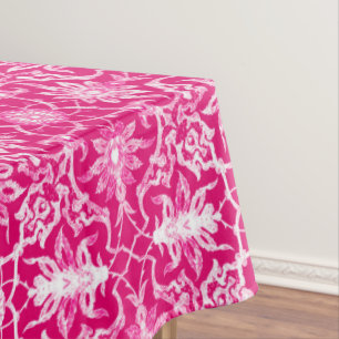 Toalha De Mesa Teste padrão chinês de Nouveau da arte - rosa de