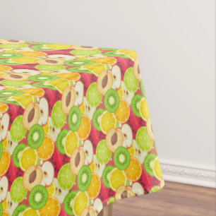 Toalha De Mesa Teste padrão colorido da fruta do divertimento