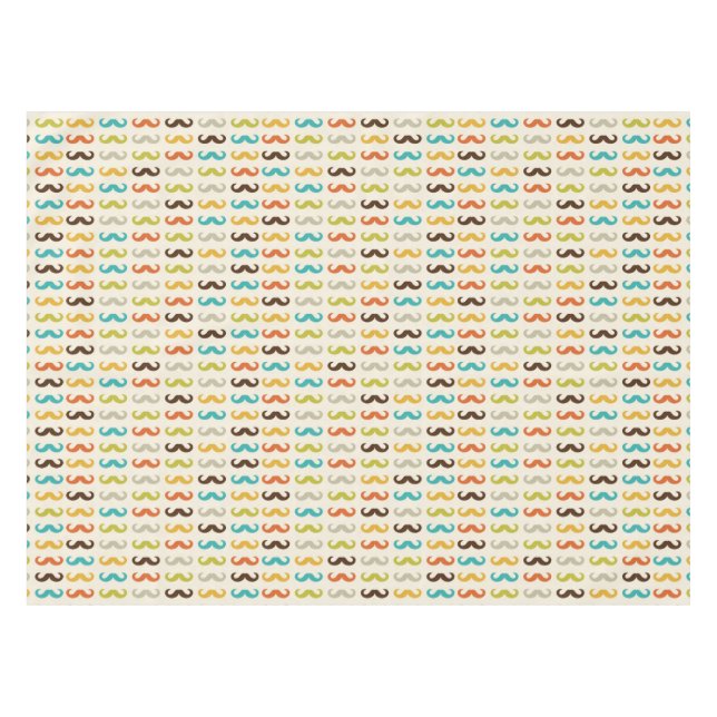 Toalha De Mesa Teste padrão com bigode (Frente (Horizontal))