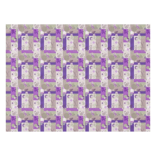 Toalha De Mesa Teste padrão da edredão do bebê (Frente (Horizontal))