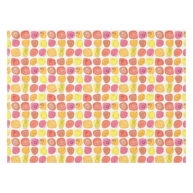 Toalha De Mesa Teste padrão da fruta (Frente (Horizontal))