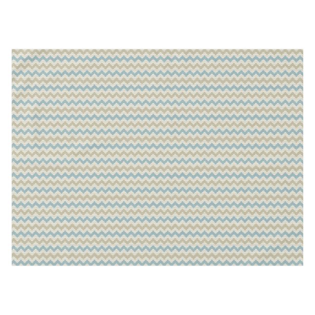 Toalha De Mesa Teste padrão de Chevron na textura de linho (Frente (Horizontal))