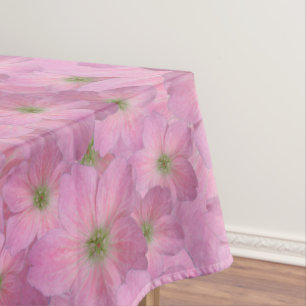 Toalha De Mesa Teste padrão de flores cor-de-rosa doce do jardim